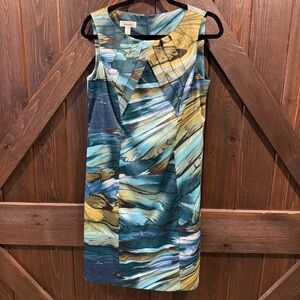 Dressbarn Dress Women’s Size 12 Sleeveless Multicolor